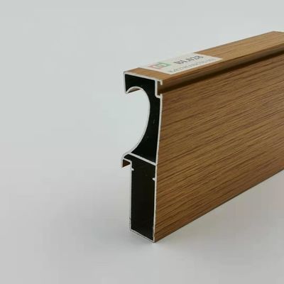 Bon prix L'aluminium en bois de la finition 6061 profile l'extrusion de cadre de porte pour la villa d'hôtel en ligne