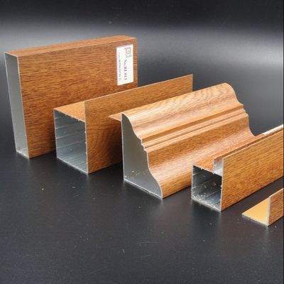 Bon prix Isolation thermique par profilé en aluminium de grain de bois Pour l'Irak Malaisie en ligne